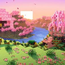 Minecraft Soothing Scenes: Relaxing Cherry Grove mp3 Soundtrack by Samuel Åberg & Aaron Cherof