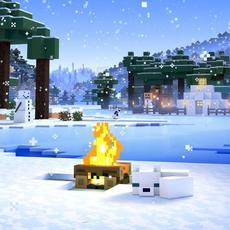 Minecraft Soothing Scenes: Serene Snow mp3 Soundtrack by Samuel Åberg & Lena Raine