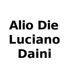 Alio Die & Luciano Daini Music Discography
