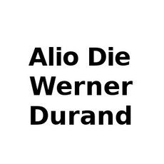 Alio Die & Werner Durand Music Discography
