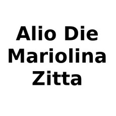 Alio Die & Mariolina Zitta Music Discography